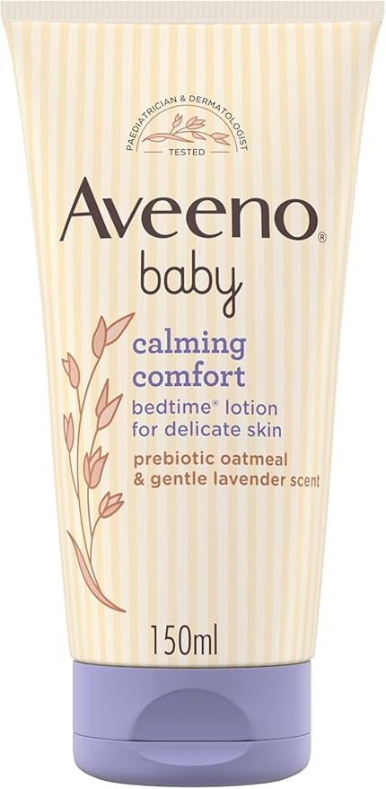 Aveeno Baby Calming Comfort Lotion 150ml tube with lavender scent