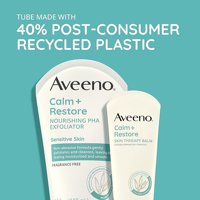 Aveeno Calm + Restore Nourishing PHA Exfoliator 118ml tube, fragrance free