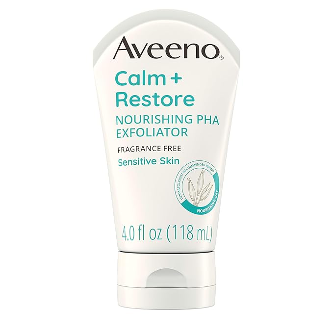 Aveeno Calm + Restore Nourishing PHA Exfoliator 118ml for sensitive skin