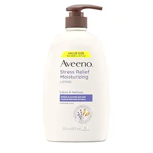 Aveeno Stress Relief Moisturizing Lotion 975ml pump bottle