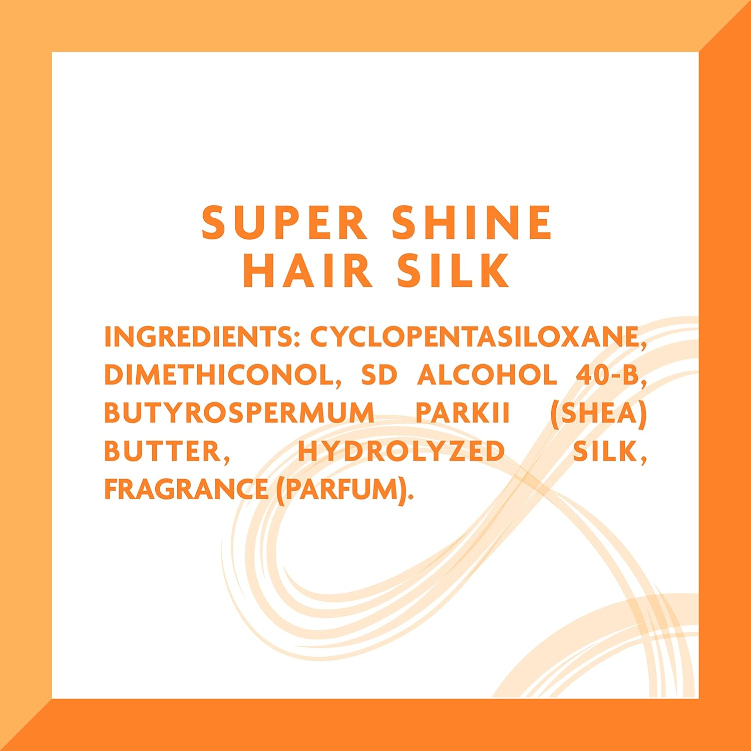 Cantu Shea Butter Super Shine Hair Silk 180 ml bottle with ingredients list