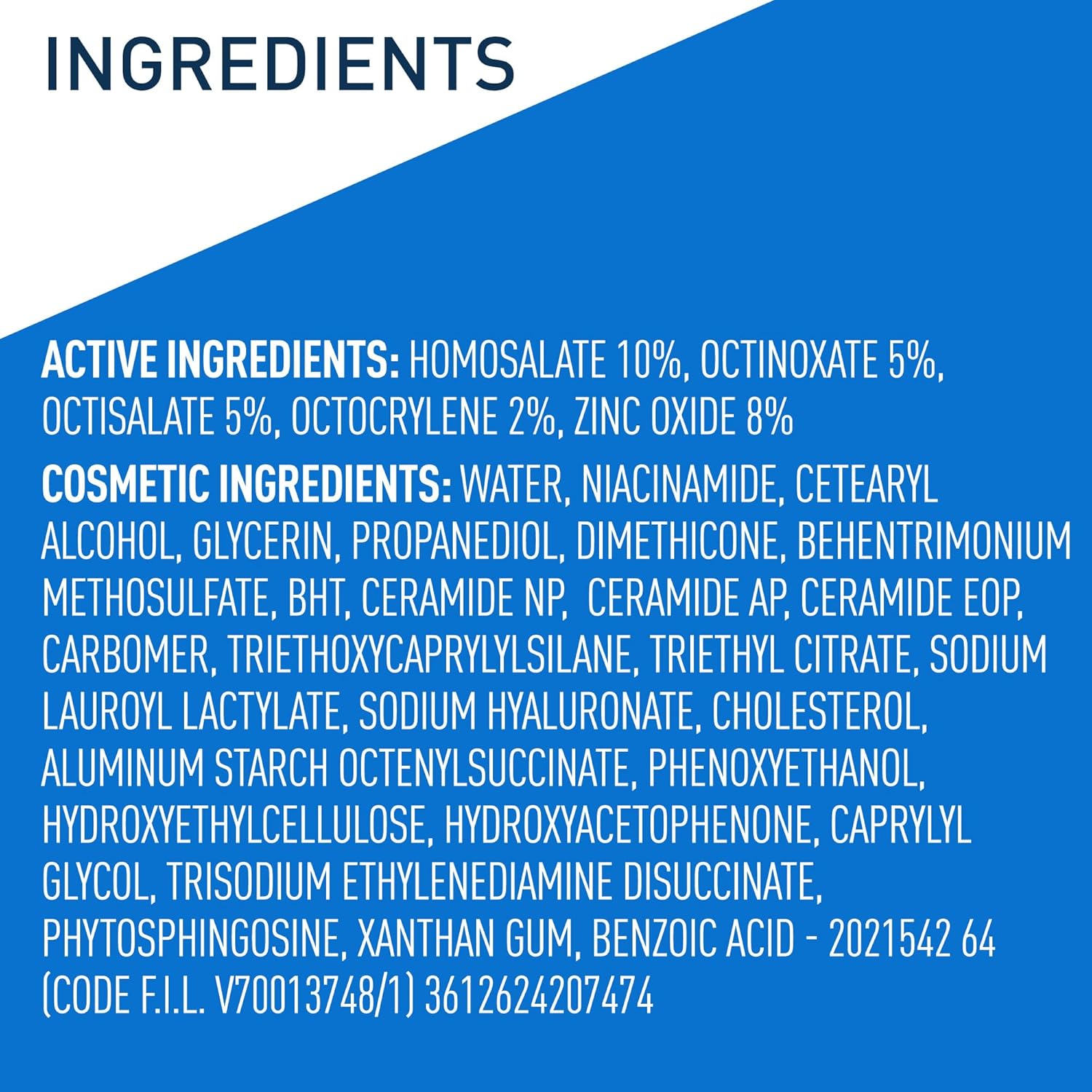 CeraVe AM Facial Moisturising Lotion SPF 30 60ml bottle with ingredients list