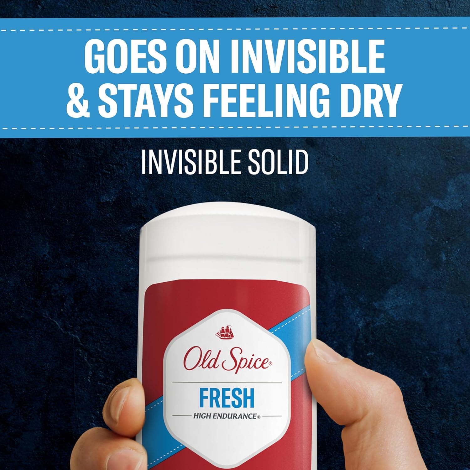 Old Spice High Endurance Fresh scent invisible solid deodorant stick 96g