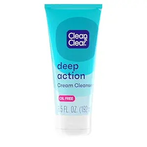 Clean & Clear Deep Action Cream Cleanser 184g turquoise tube