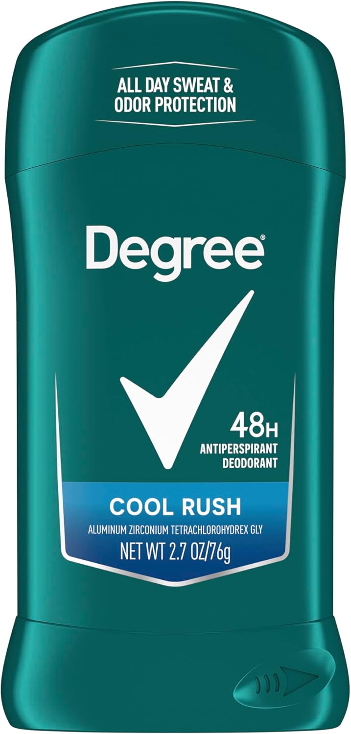 Degree Cool Rush teal deodorant antiperspirant stick for men, 2.7 oz