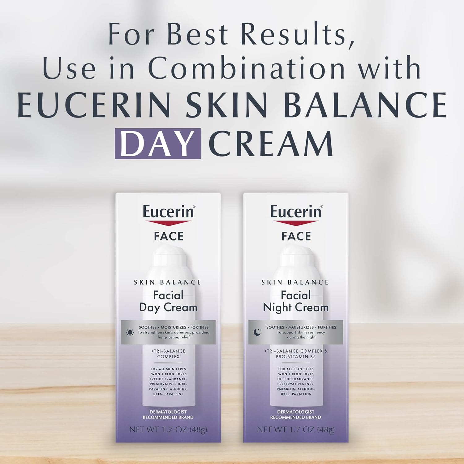 Eucerin Skin Balance Night Cream, 1.7 oz, sensitive skin face moisturiser