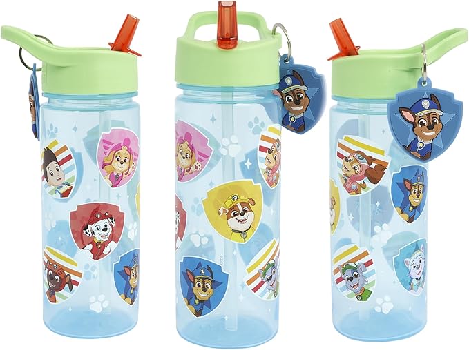 Polar Gear Paw Patrol Kids Water Bottle 500ml light blue with green lid