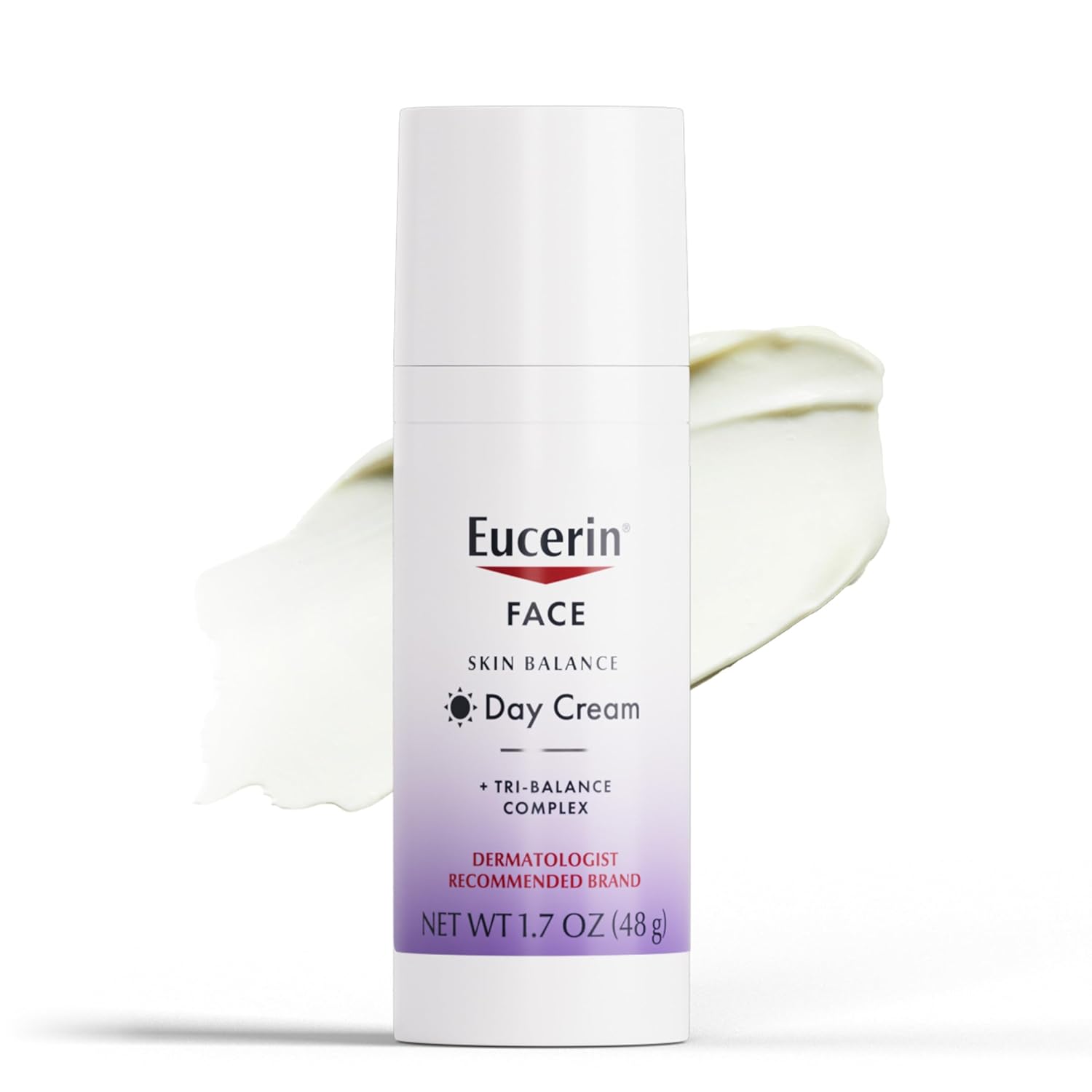Eucerin Skin Balance Day Cream sensitive skin face moisturiser 1.7 oz bottle