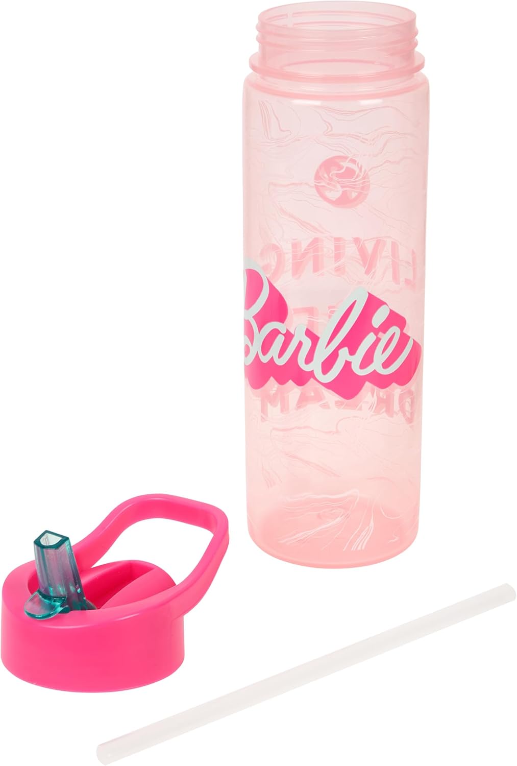 Polar Gear Barbie Dream pink 600ml water bottle with straw lid