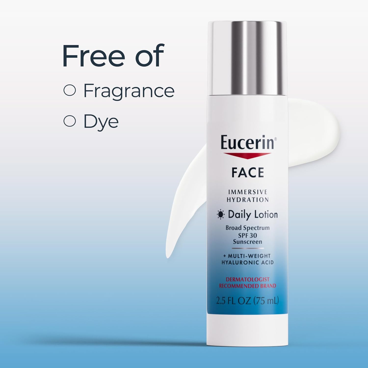 Eucerin Immersive Hydration Daily Lotion SPF 30 facial sunscreen 2.5 fl oz bottle