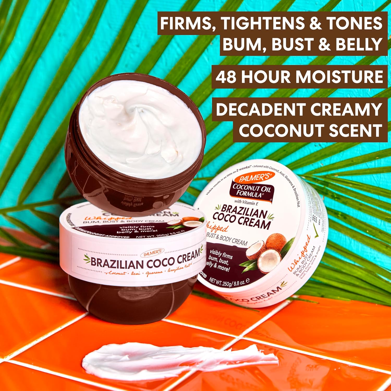 Palmer's Coconut Oil Formula Brazilian Coco Whipped Body Cream 250g jar