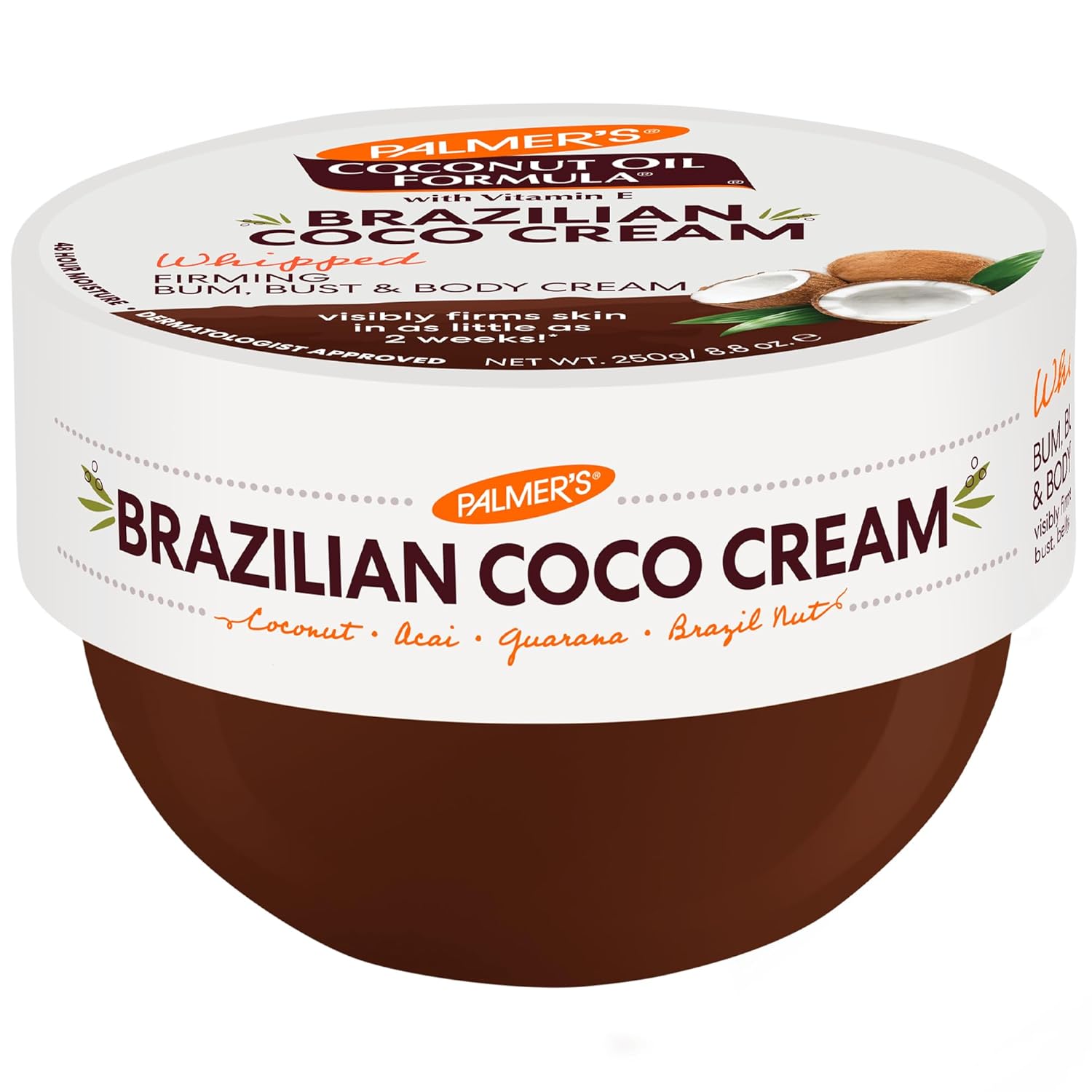 Palmer's Coconut Oil Formula Brazilian Coco whipped body cream 250g jar