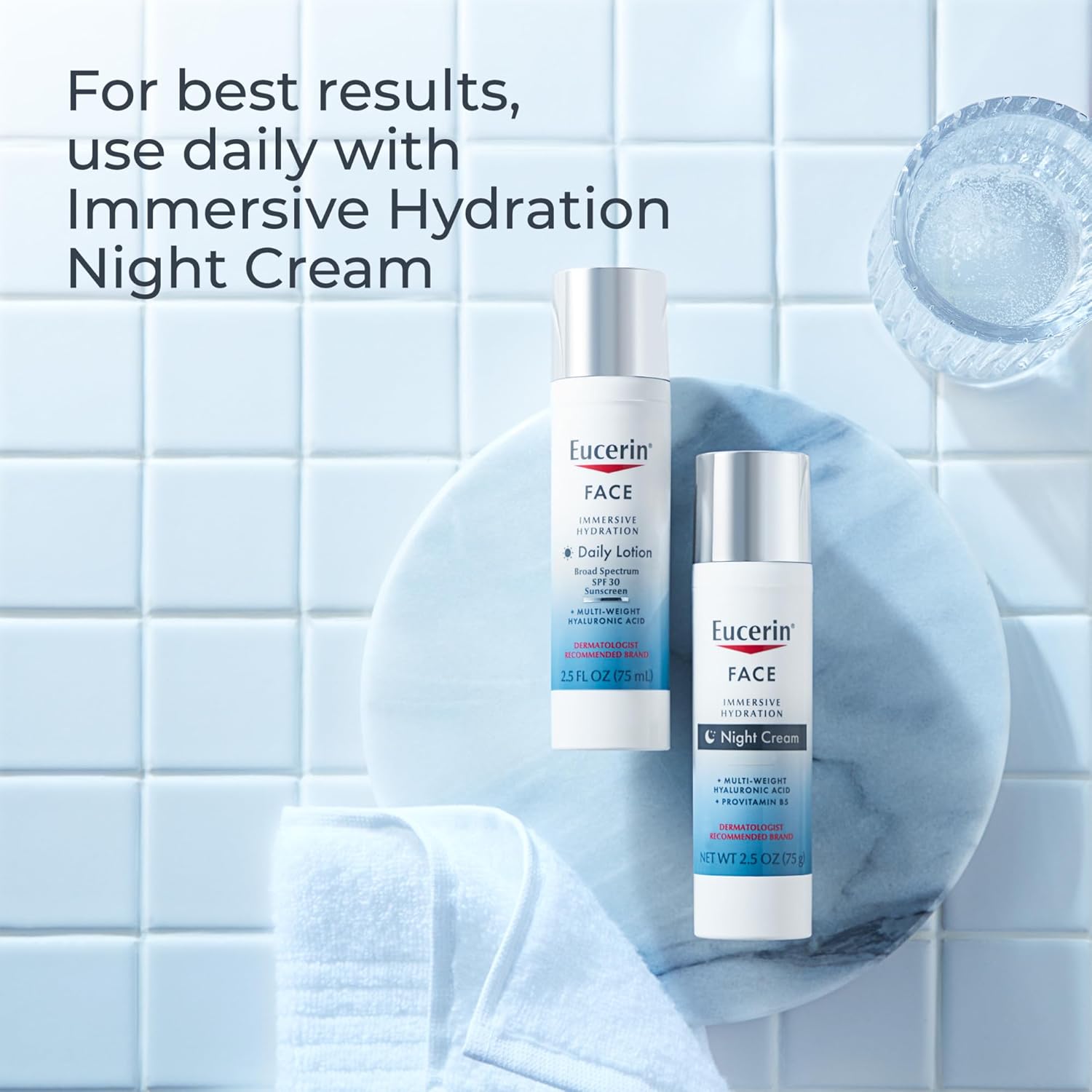 Eucerin Immersive Hydration Daily Lotion 2.5 fl oz with SPF 30 sunscreen