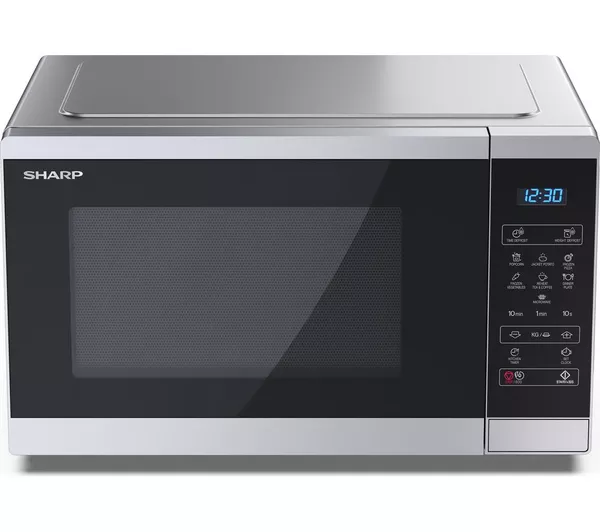 Sharp YC-MS252AU-S solo microwave silver with digital controls