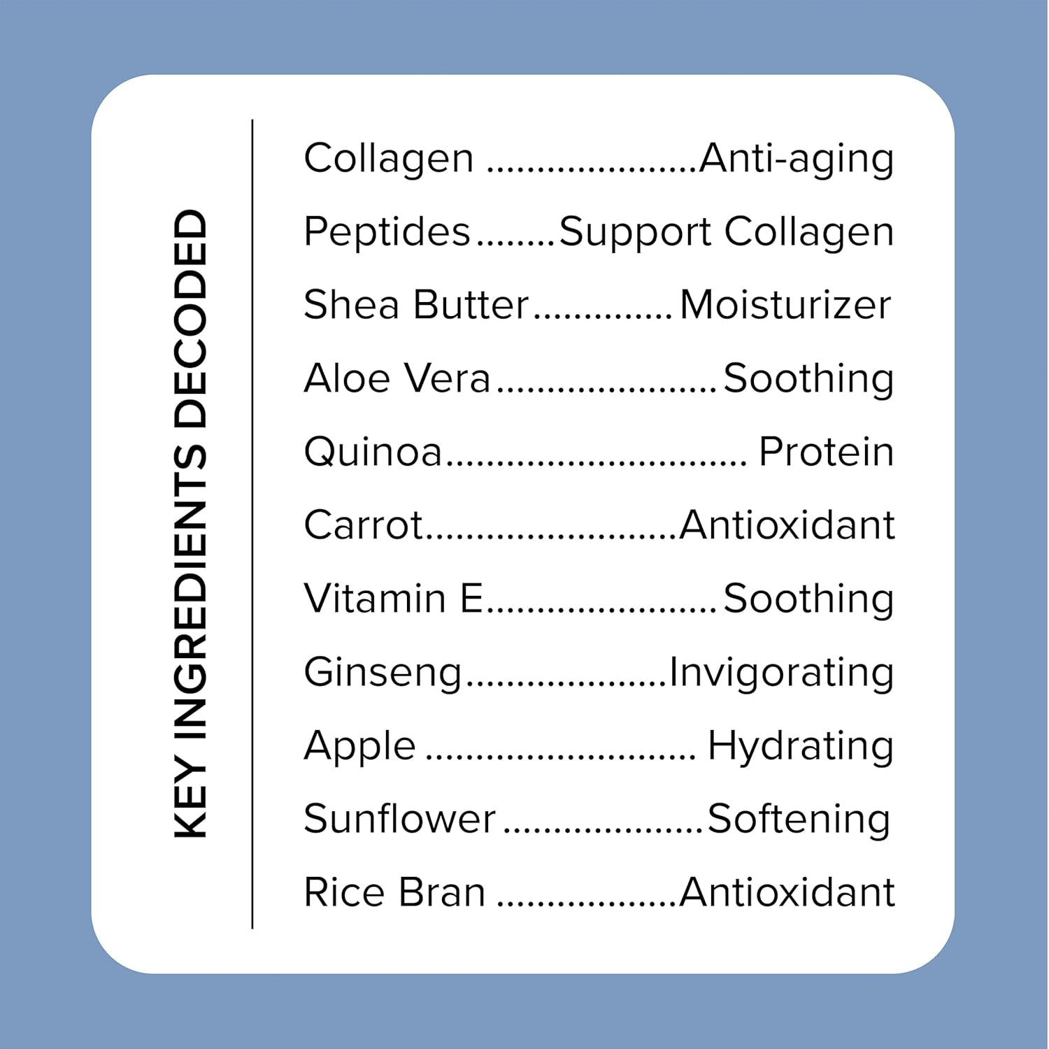 Medix 5.5 Collagen Peptides Plump Lift Body Cream 444ml ingredients list