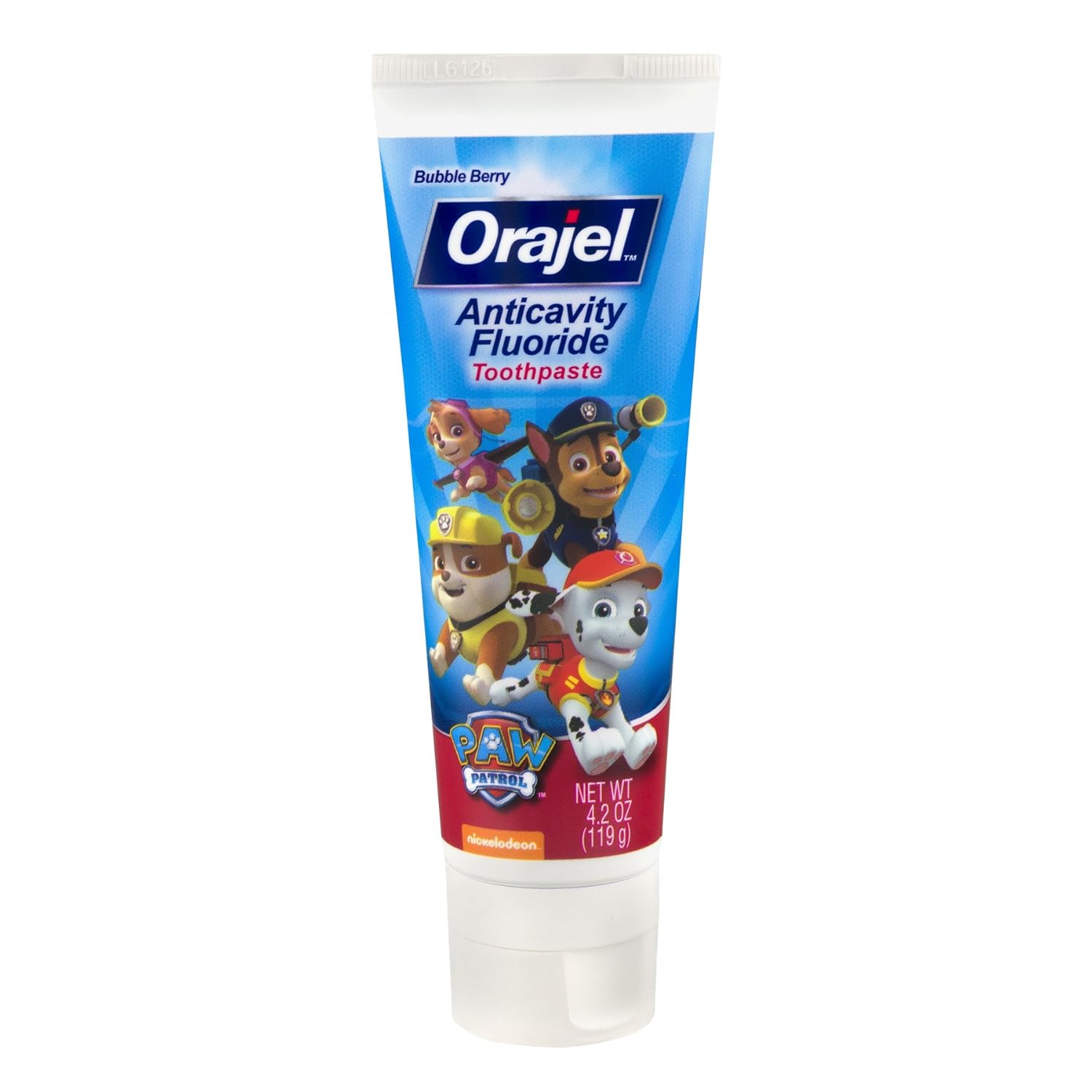 Orajel Kids PAW Patrol anticavity fluoride toothpaste Bubble Berry flavour 119g tube