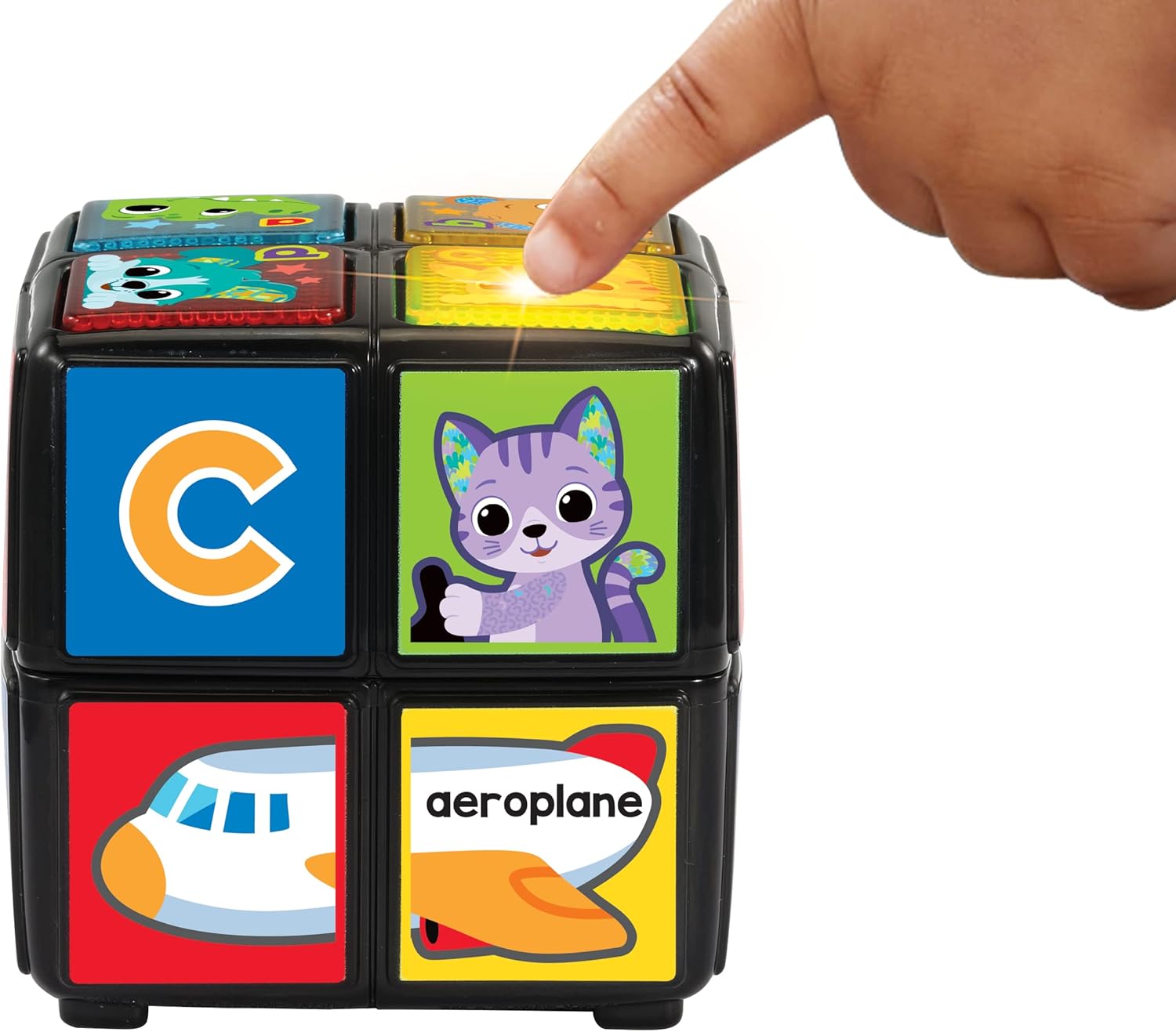 VTech Twist & Teach Animal Cube with interactive rotating sides for learning