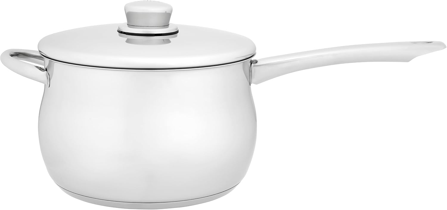 Stellar 1000 Classic Deep Saucepan 20cm white with lid 3.2L