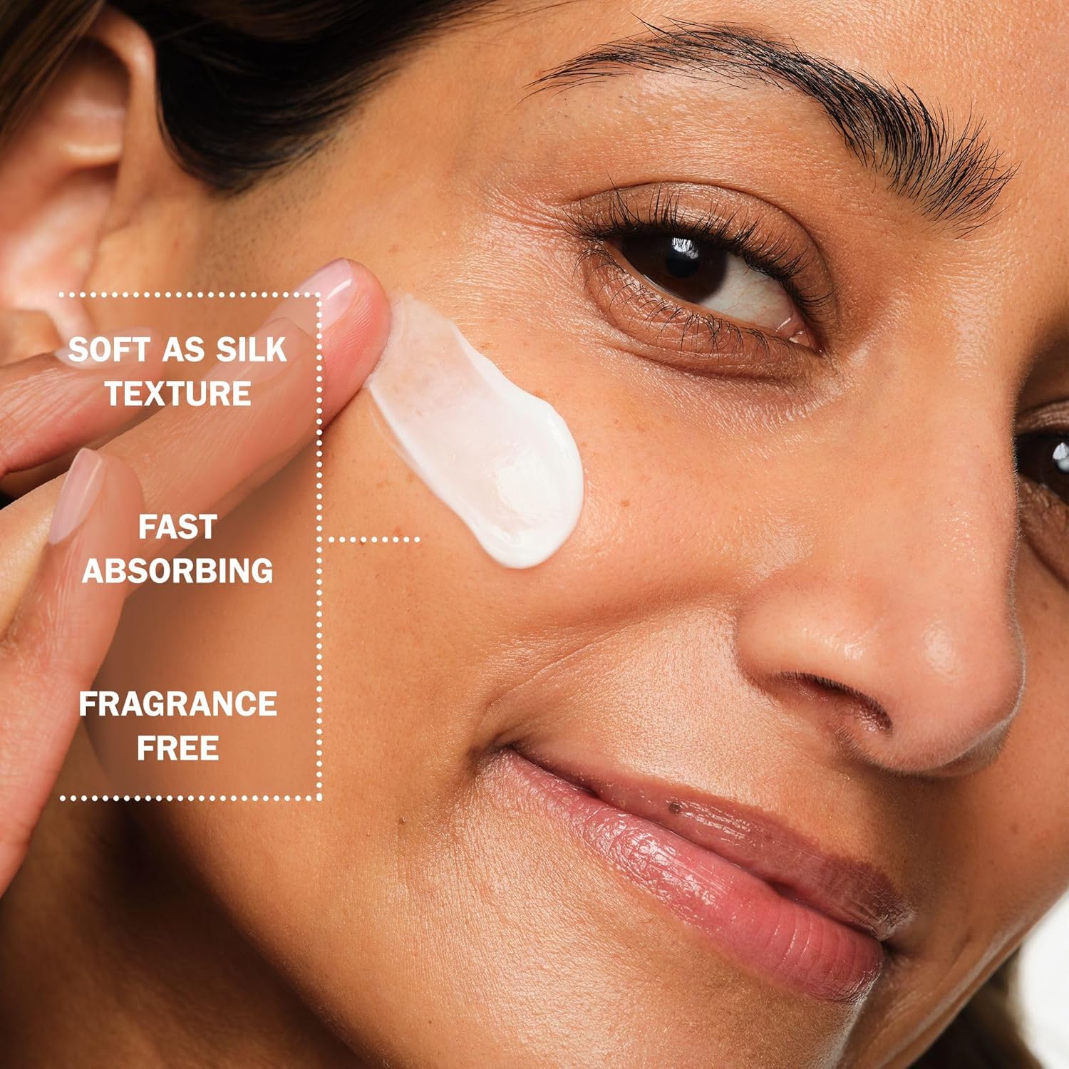 Olay Retinol 24 Night Cream 50ml white moisturiser on skin