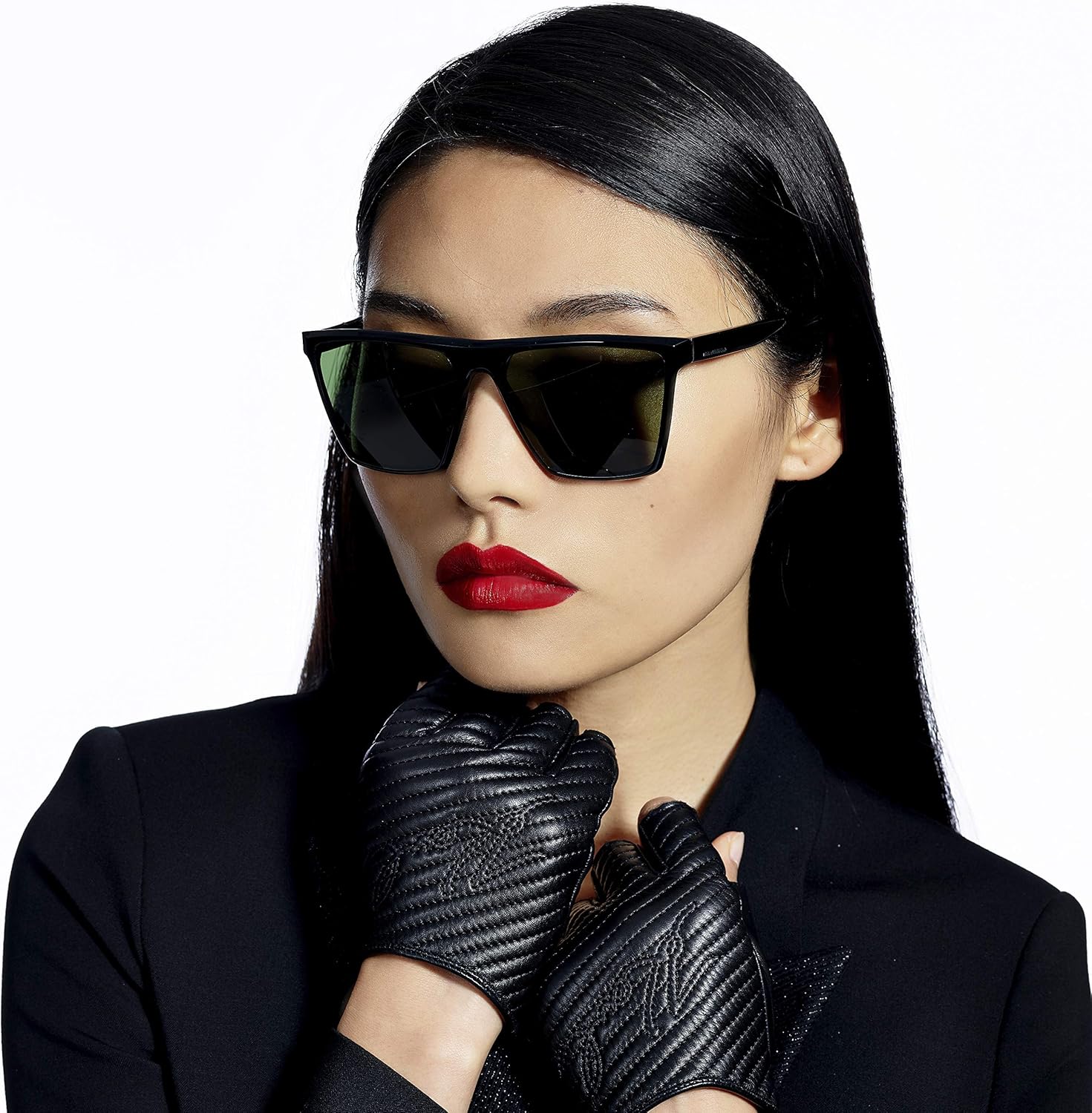 L'Oreal Paris Karl Lagerfeld satin lipstick in deep red shade