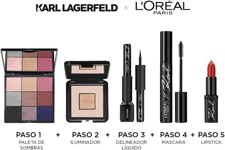 L'Oreal Paris x Karl Lagerfeld satin lipstick in red shade