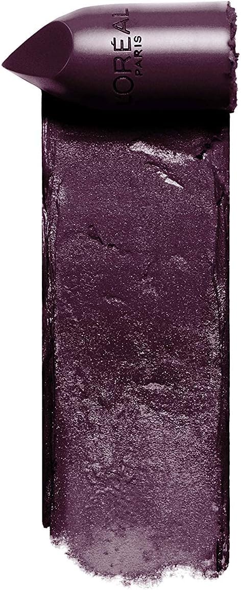 L'Oreal Paris Color Riche Magnetic Stones matte lipstick shade 473 Obsidian deep purple