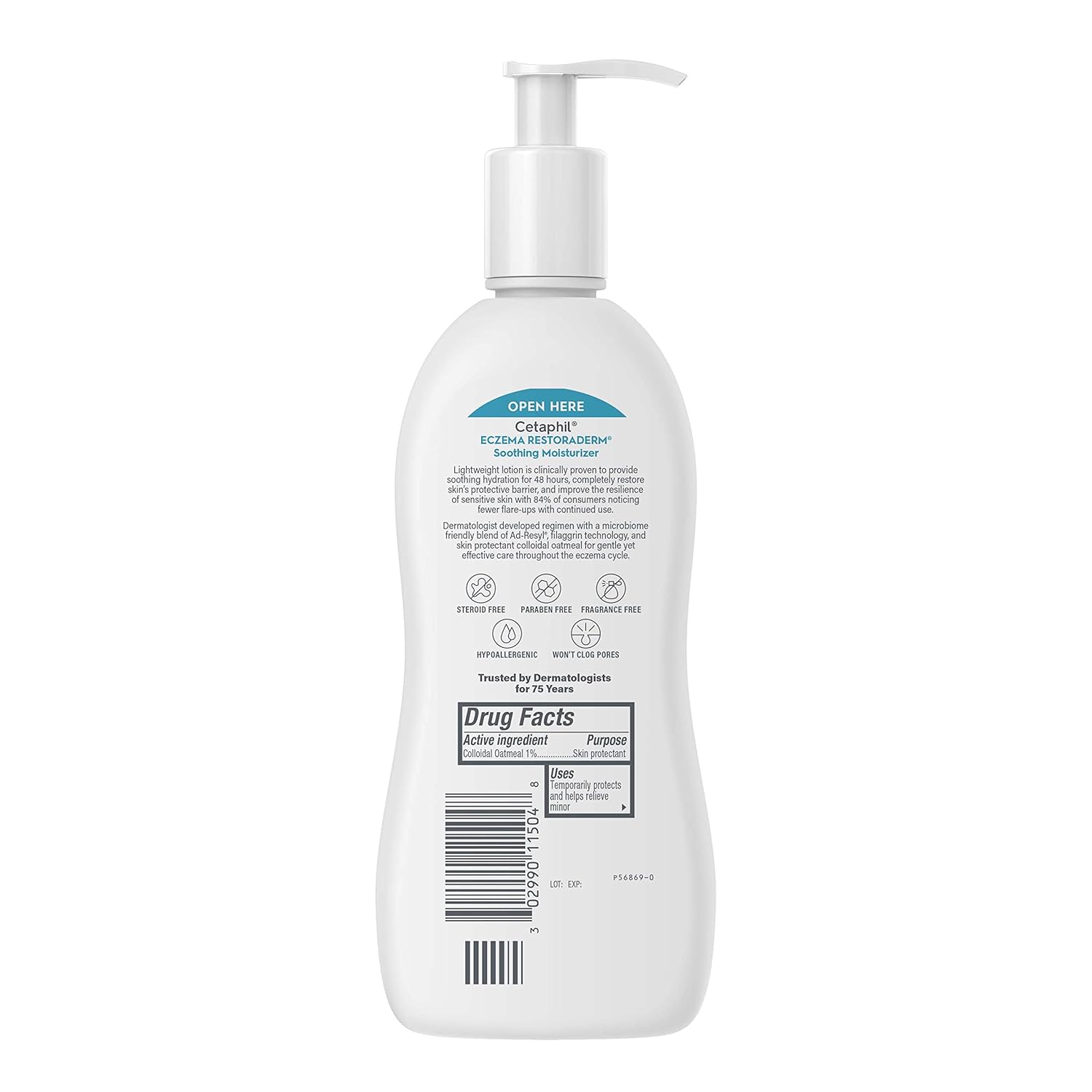 Cetaphil Eczema Restoraderm Soothing Moisturizer 10 fl oz pump bottle