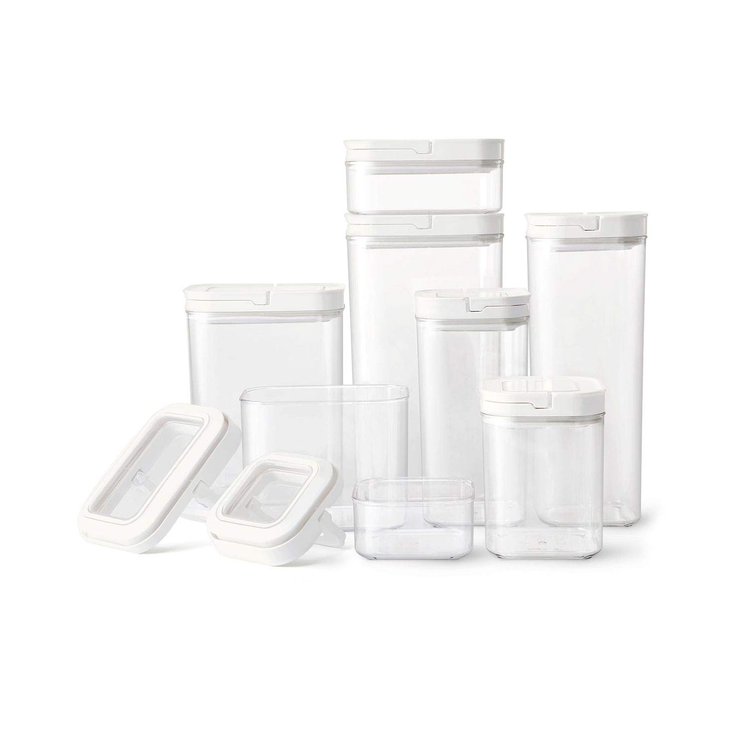 Member's Mark 8-piece clear fliplock pantry storage containers set
