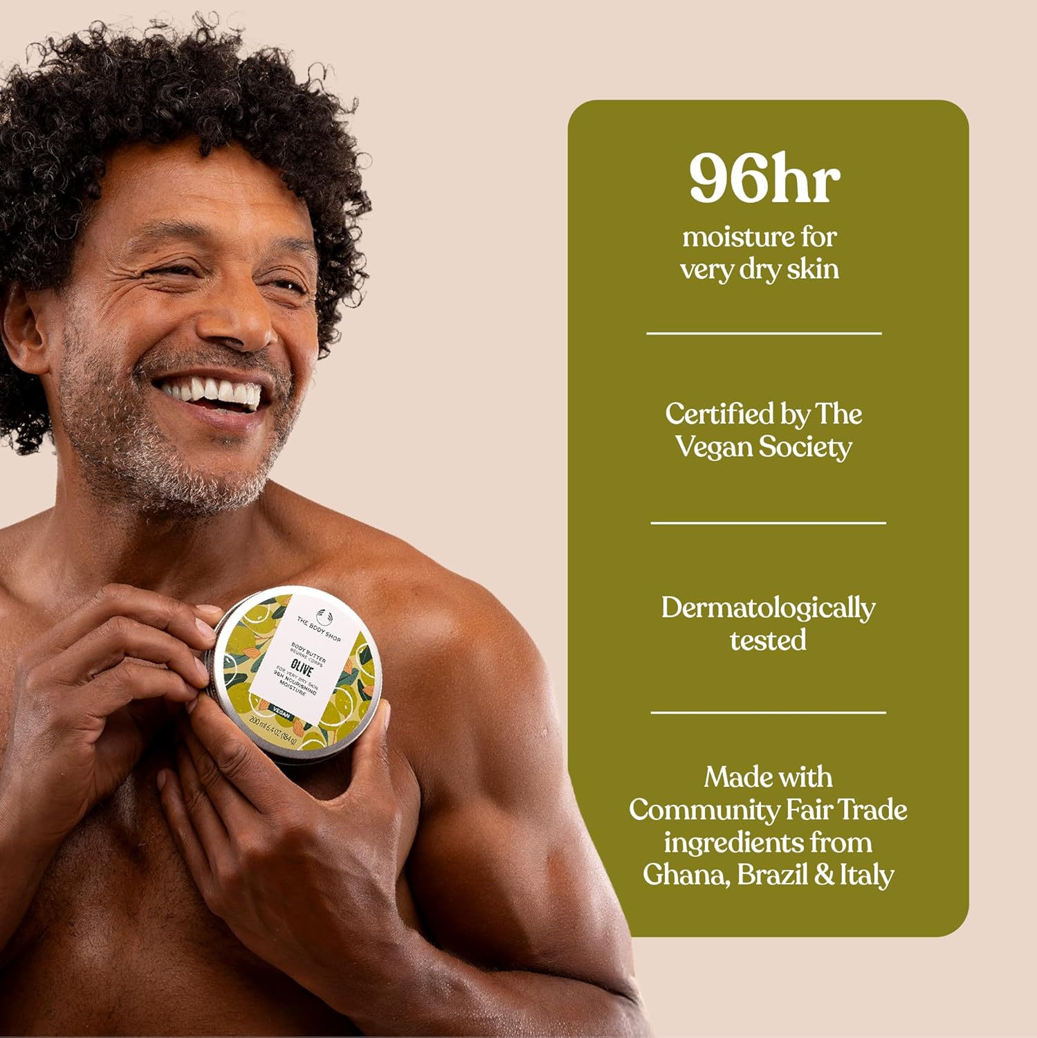 The Body Shop Olive Body Butter 6.75 oz nourishing moisturiser jar