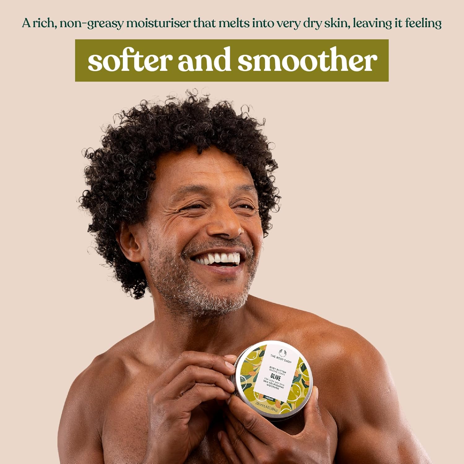 The Body Shop Olive Body Butter 6.75 oz jar with olive design label
