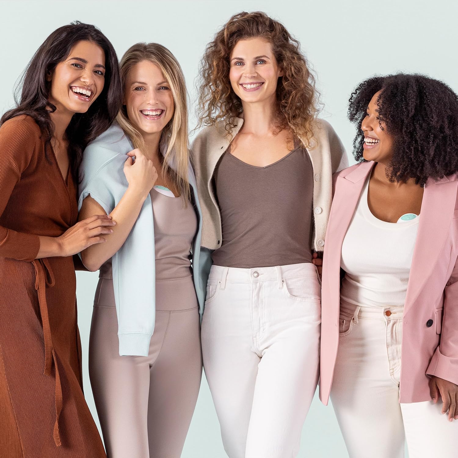 MAM Move double wearable breast pump in white, hands-free design