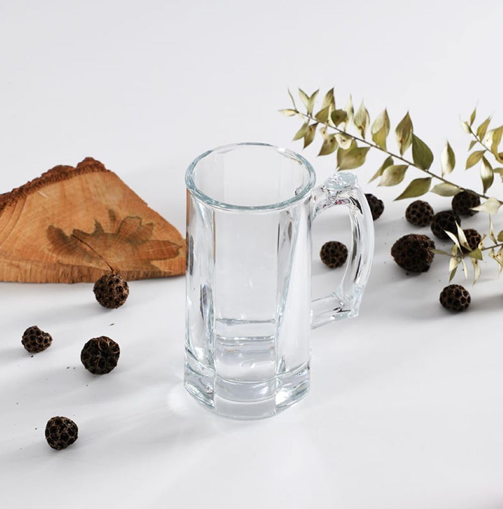 Pasabahce Bremen clear glass beer mug 35.5cl with handle