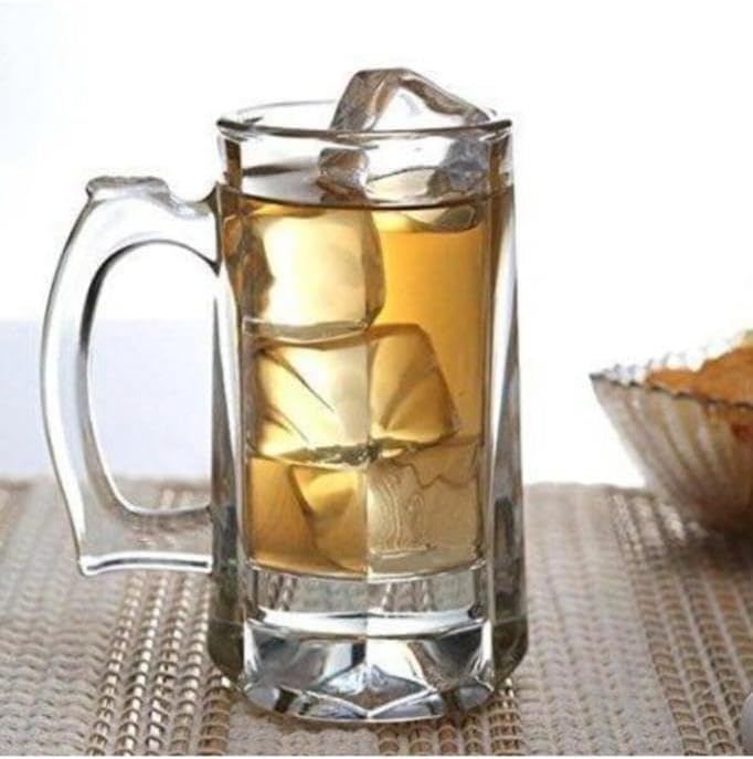 Pasabahce Bremen beer mug 35.5cl clear glass with handle