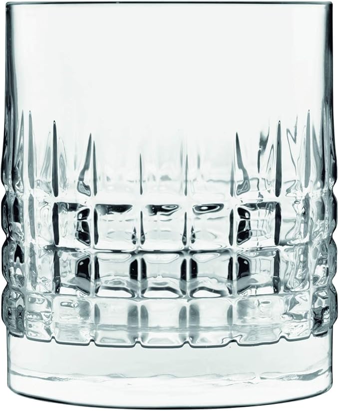 Luigi Bormioli Mixology Charme double old fashioned tumbler with geometric cut pattern 38cl