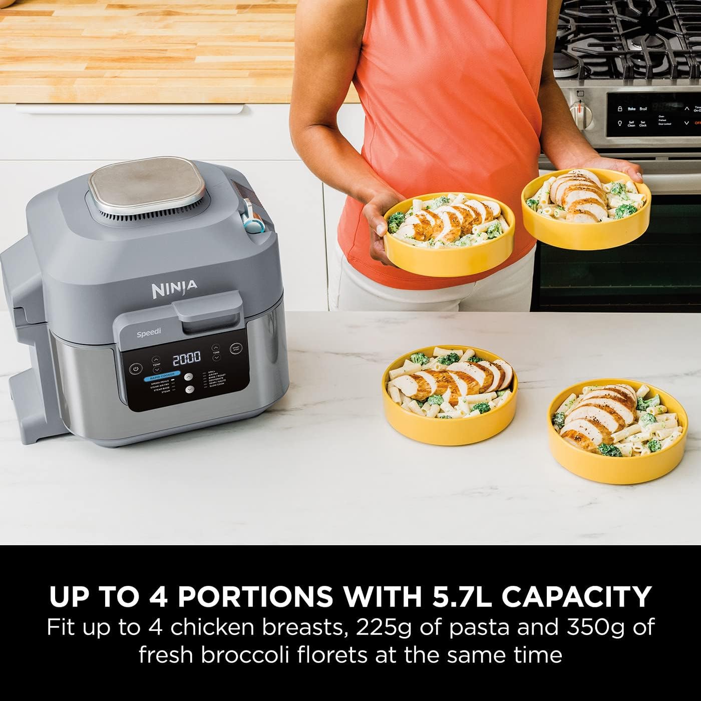 Ninja Speedi 10-in-1 rapid cooker and air fryer, 5.7L capacity, grey