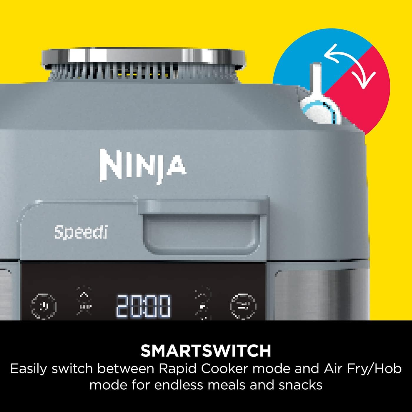 Ninja Speedi 10-in-1 grey rapid cooker and air fryer, 5.7L capacity