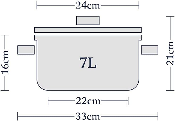 Stellar 7000 S745 stainless steel stockpot 7 litre capacity with lid