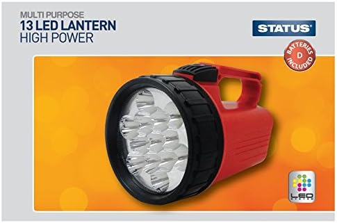 Status 13 LED high power lantern torch in red colour