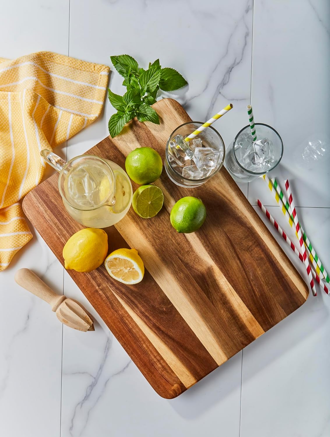 George Wilkinson Diamond Bamboo chopping board, natural wood, 21 x 15 cm
