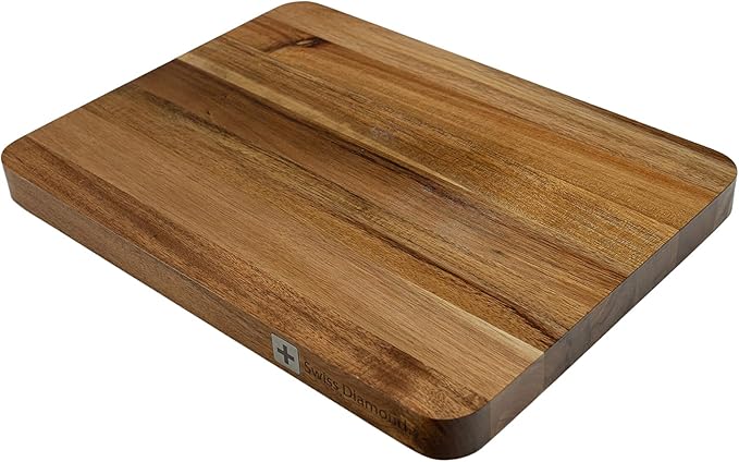 George Wilkinson Diamond Bamboo chopping board, rectangular brown wood, 21 x 15 cm