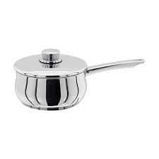 Stellar 1000 Classic stainless steel saucepan with lid and handle