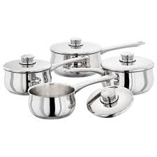 Stellar 1000 Classic 3 piece cookware set with saucepans and frying pan