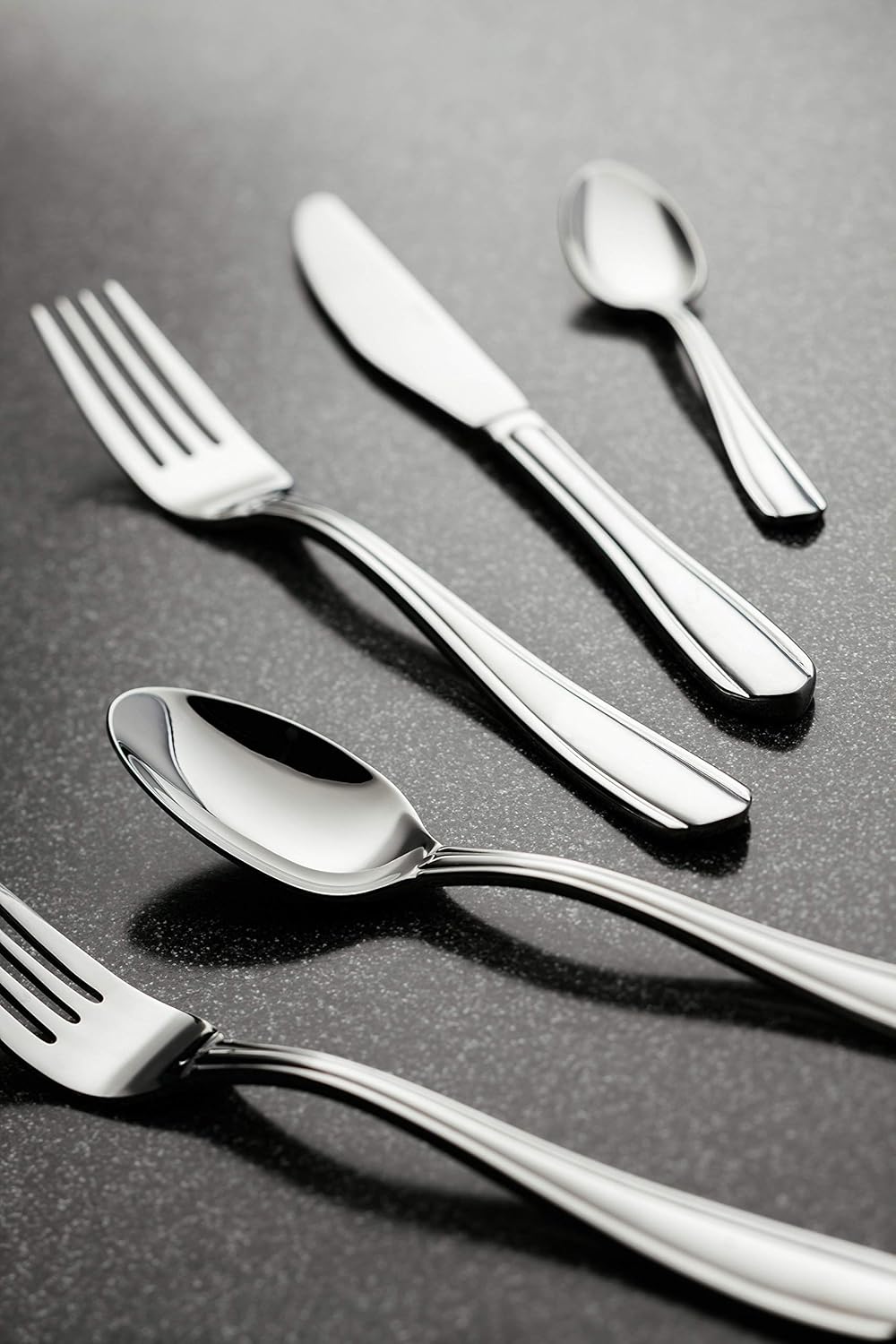 Stellar Buckingham stainless steel cutlery set with fork, knife, and spoon pieces