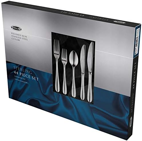 Stellar Buckingham 44 piece stainless steel cutlery set