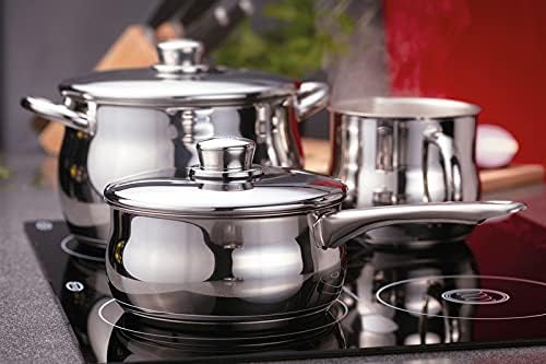 Stellar S8C1 Classic 5 piece stainless steel saucepan set with lids