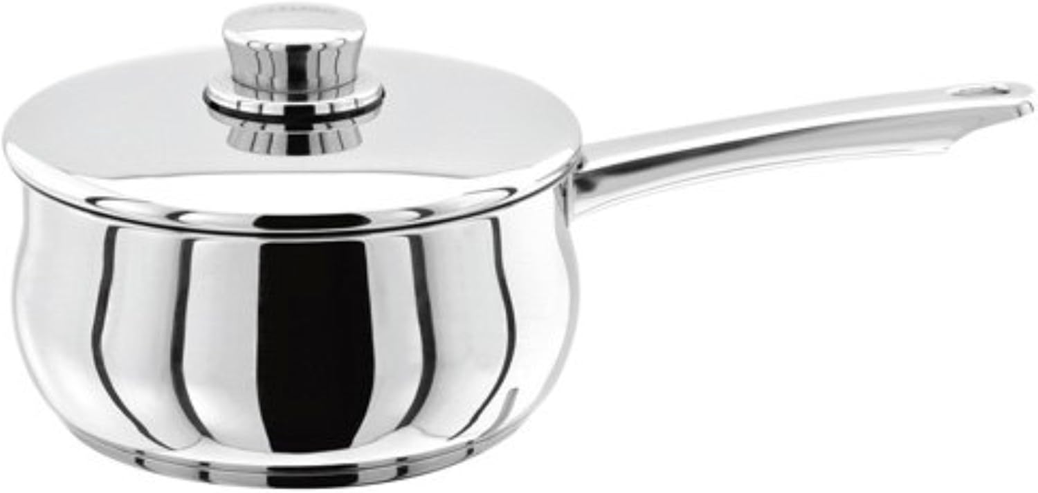 Stellar 1000 Classic 22cm deep saucepan with helper handle and lid