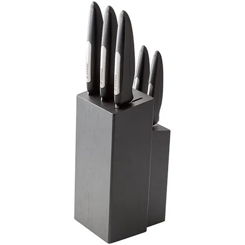 Judge Sabatier IP60 5-piece knife block set with black handles