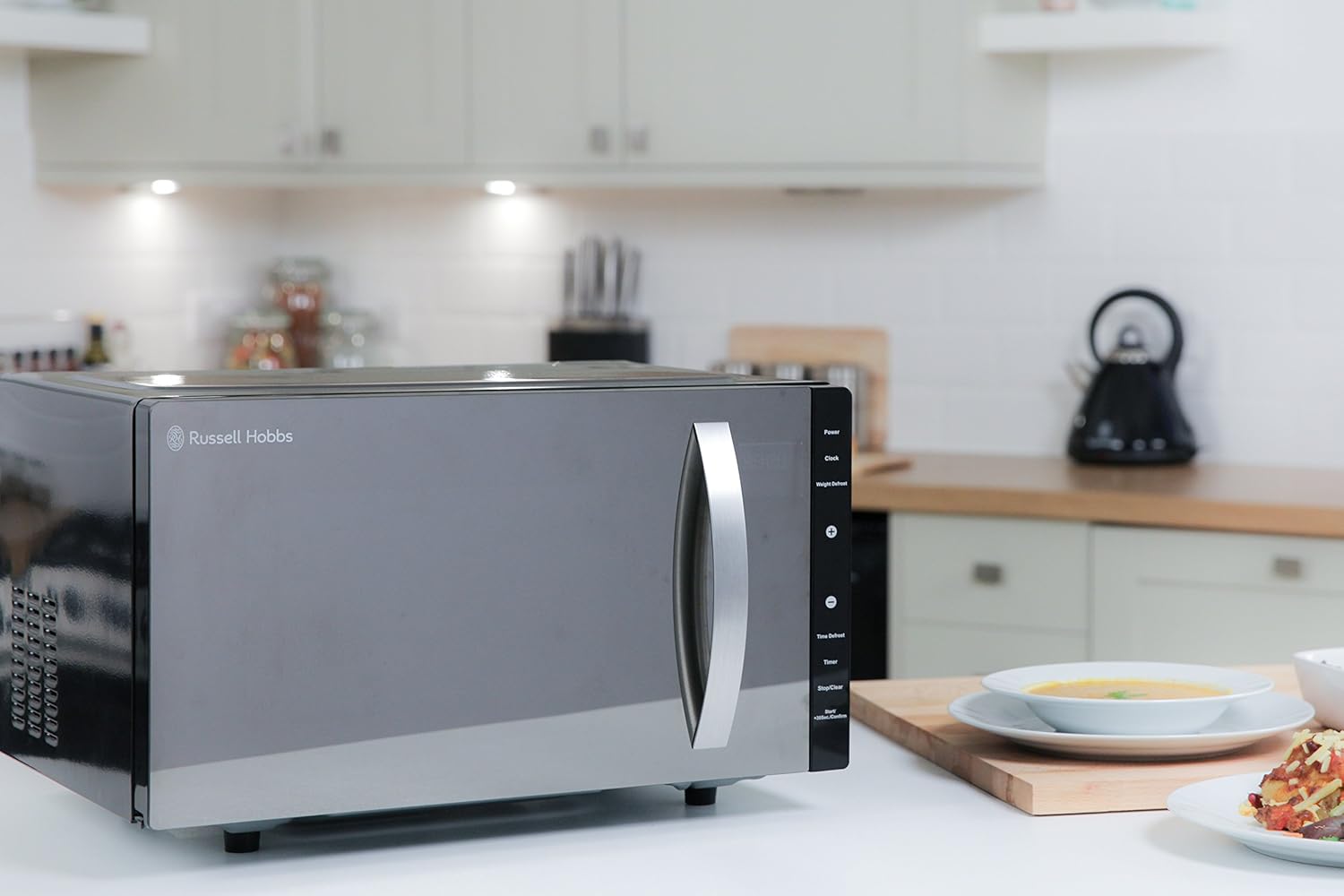 Russell Hobbs RHFM2363B black digital solo microwave 23 litre 800 watt