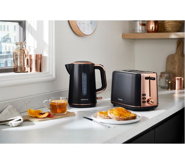 KENWOOD Abbey Lux 2-slice toaster dark grey and rose gold finish