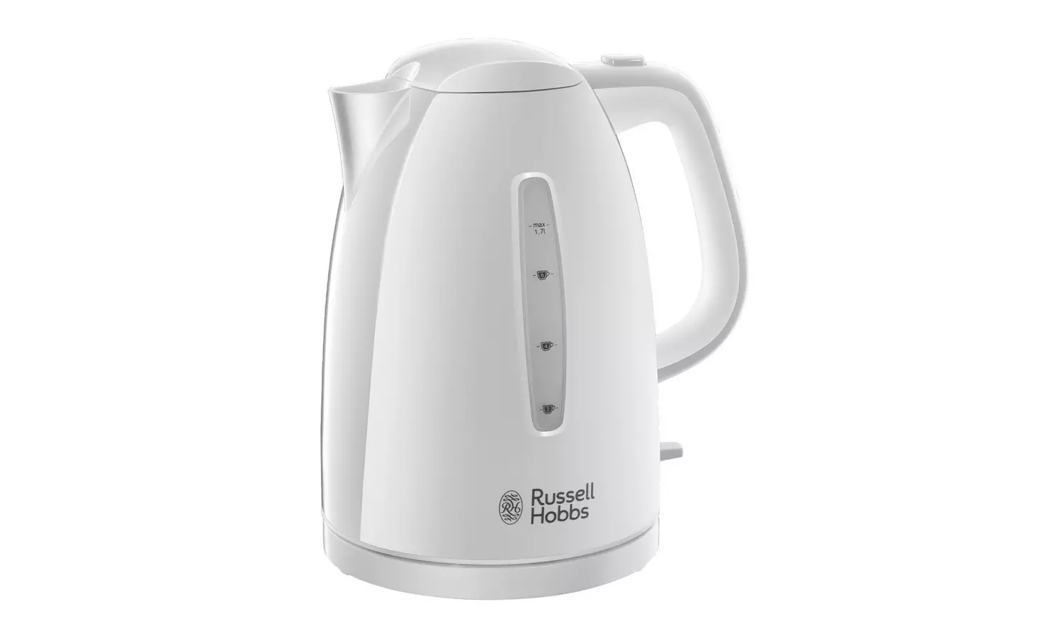 Russell Hobbs 21274 white electric kettle, 1.7 litre capacity, rapid boil